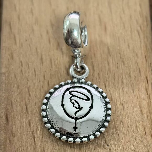 Pandora Nun Exclusive Dangle Charm Pendant, S925 Silver Bracelets - Picture 1 of 4